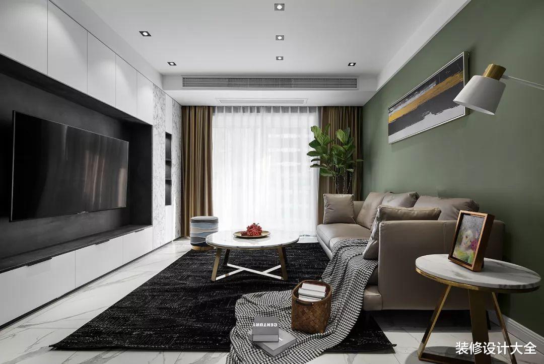 125平现代简约风三居室,好喜欢卧室的床头背景墙,还真是头次见!