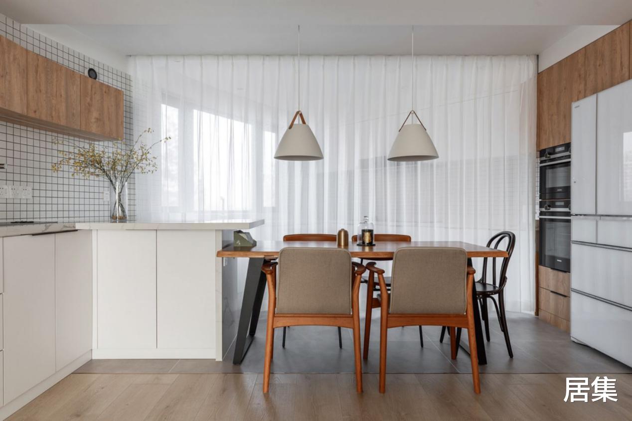 卧室|上海110㎡奇葩户型大变身,打造极简扇形餐厅和温柔北欧风卧室