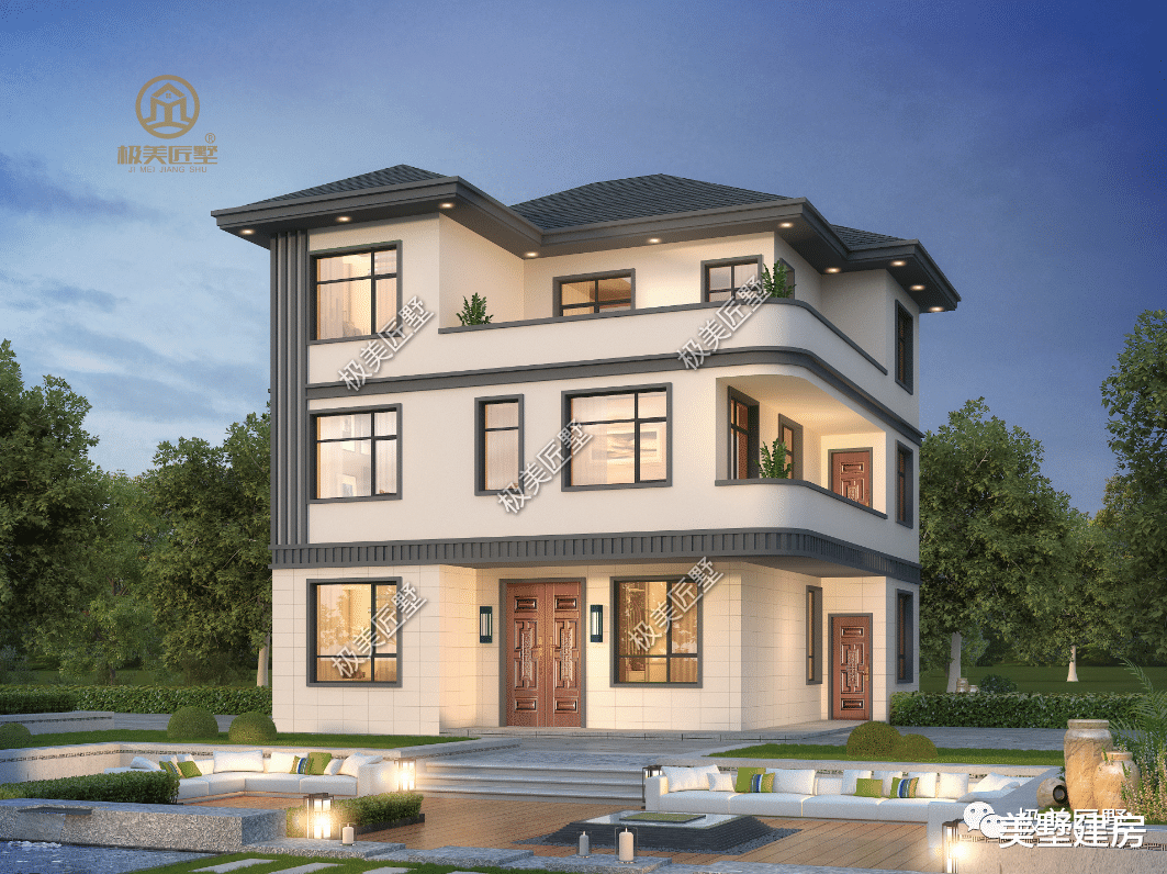 开间11米建三层,建好后效果很不一般,确定不看看