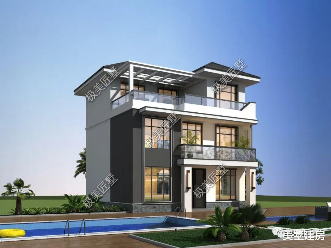 高颜值好房,这款带地下室的现代风,享受惬意的田园生活