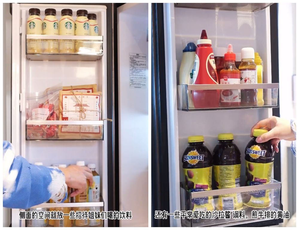一位姑娘“沉浸式”收纳冰箱：把饮料果蔬冻品分类摆放，太治愈了