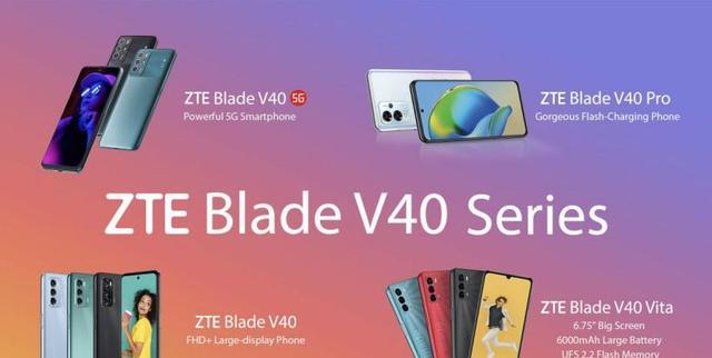 中兴|中兴发布BladeV40系列,定位老年机,仅一款支持5G