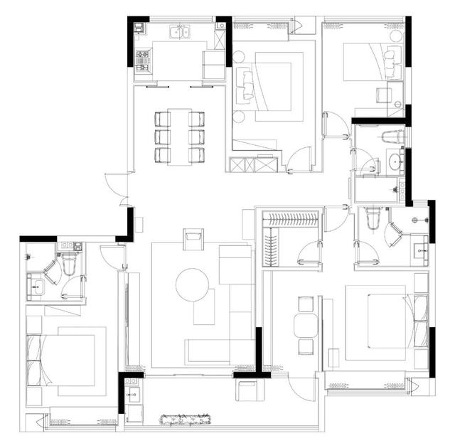 168㎡现代舒适,优雅精致细节与设计,满屋高级的气质