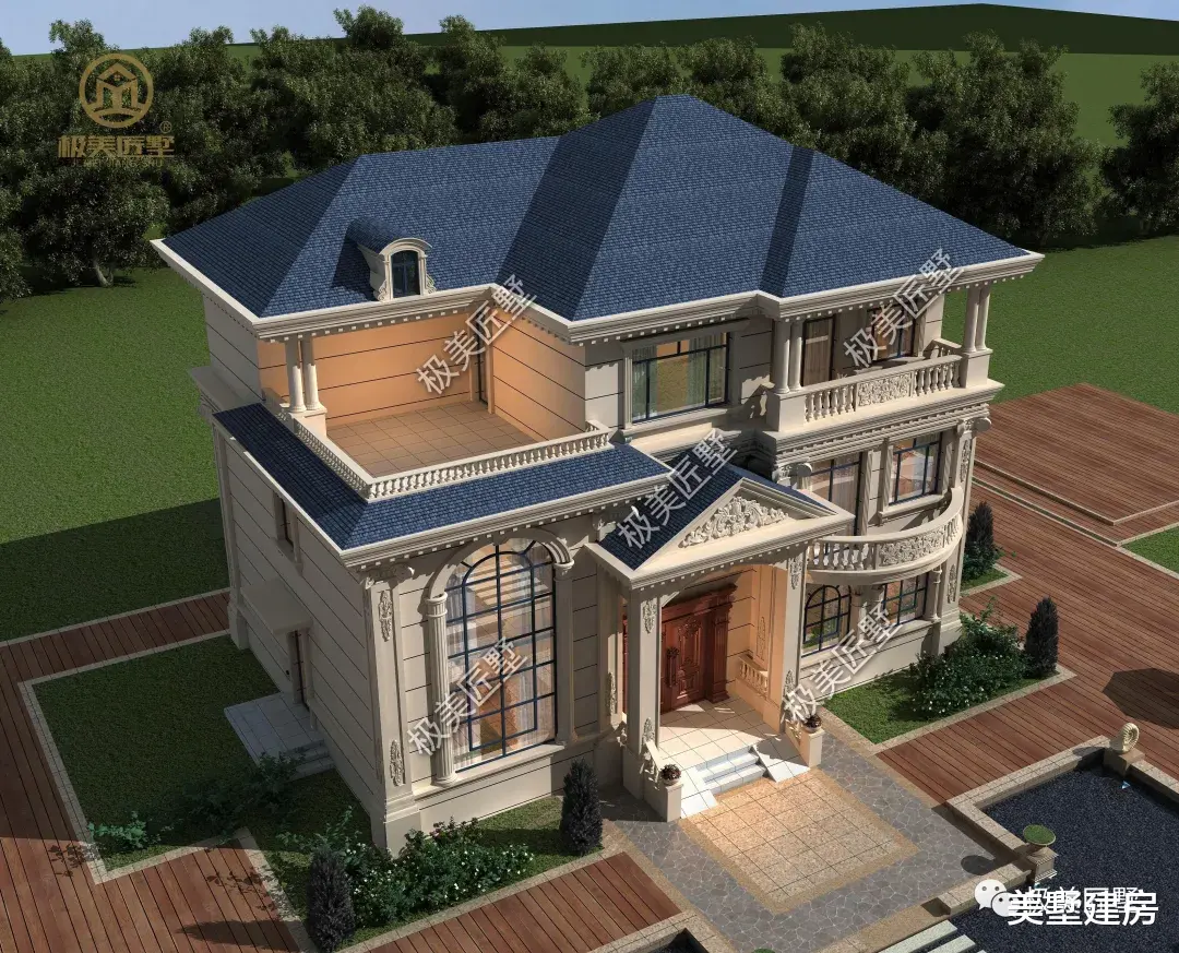 回老家建房,建栋这样的简欧风,格调满满,无人不夸!