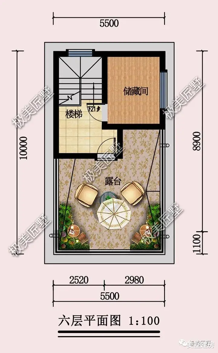 5.5×10米,小宅急地怎么建好房,这个就可以参考!