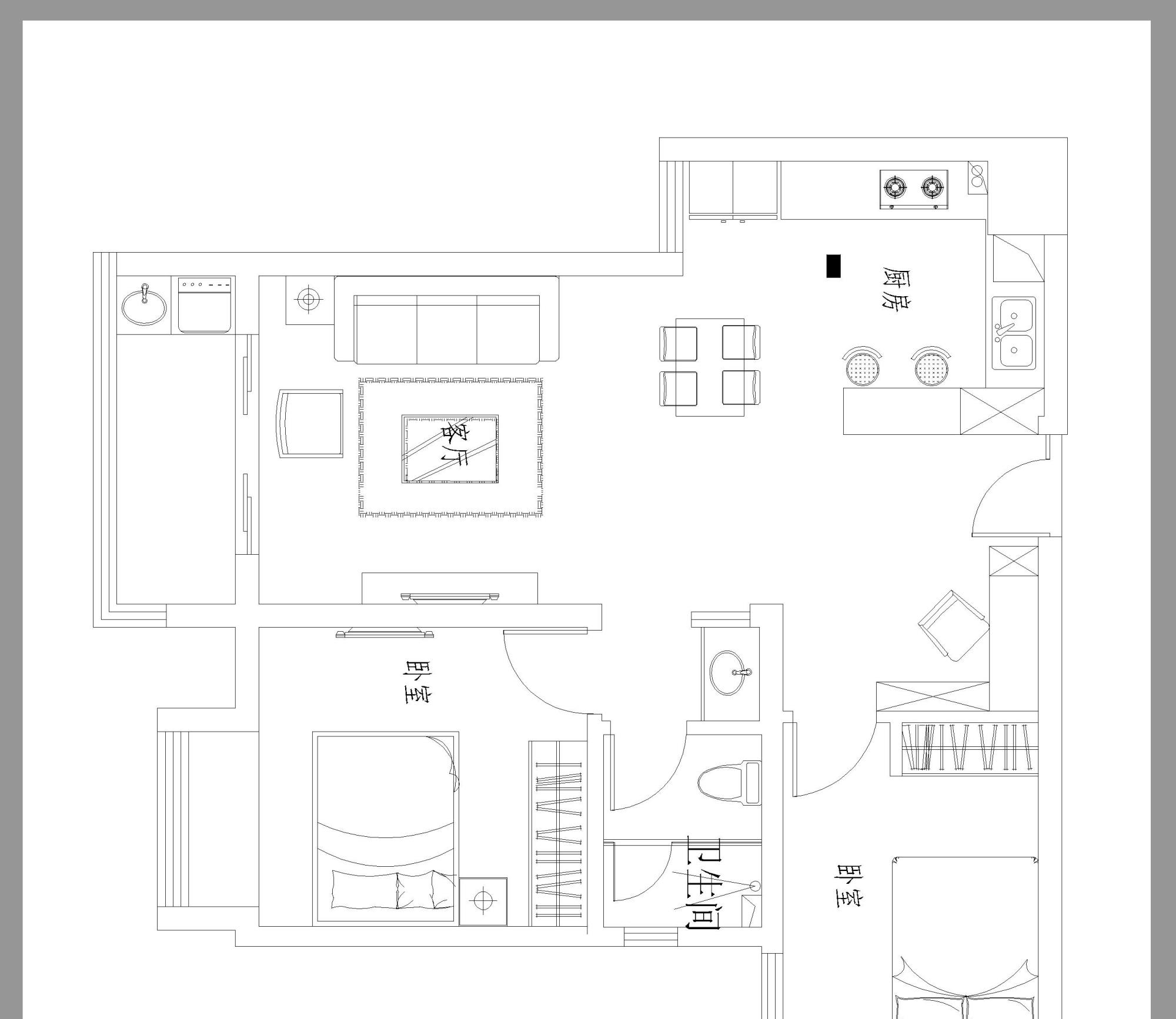 86㎡复古混搭新房完工,沙发背景墙贴文化砖,800块装出高级感!
