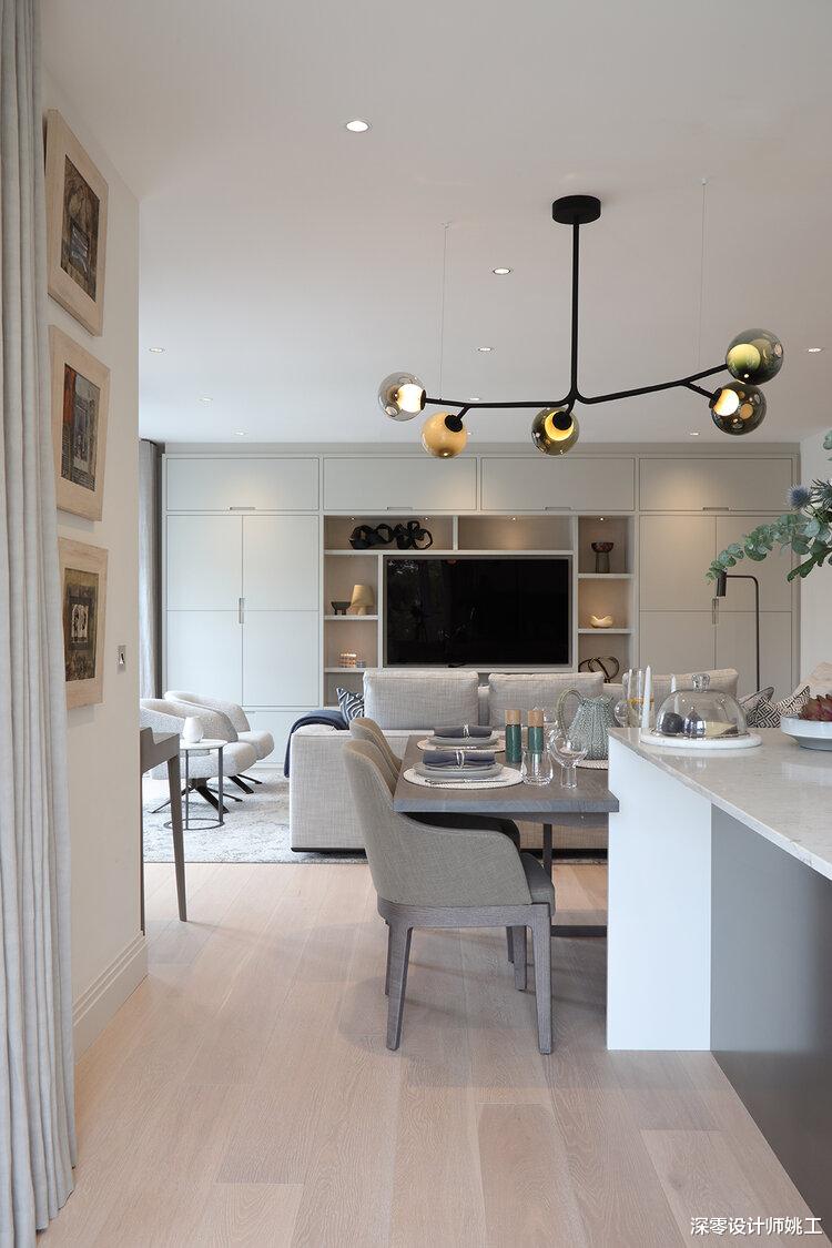 家简简单单就好，122㎡整屋刷白，搭配灰色系奠定空间清冷基调