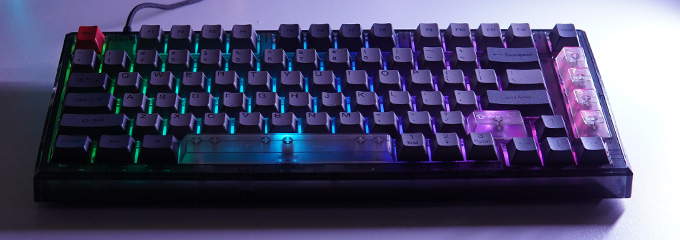 指纹识别|极致高光外壳 腹灵Q75 Gasket机械键盘套件简评