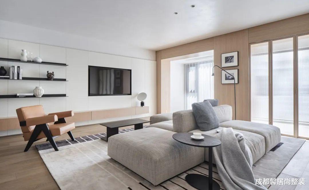 110平气质独特的简约系设计，邻居看了说也要这样装