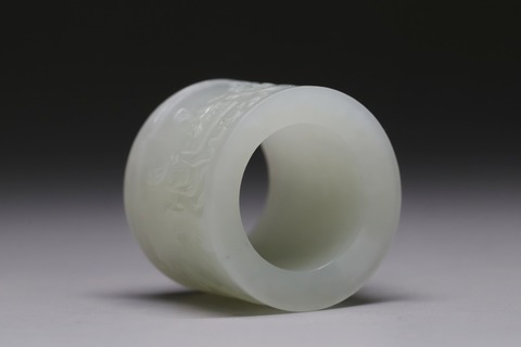 和田玉籽料|和田玉籽料“高士博弈 扳指