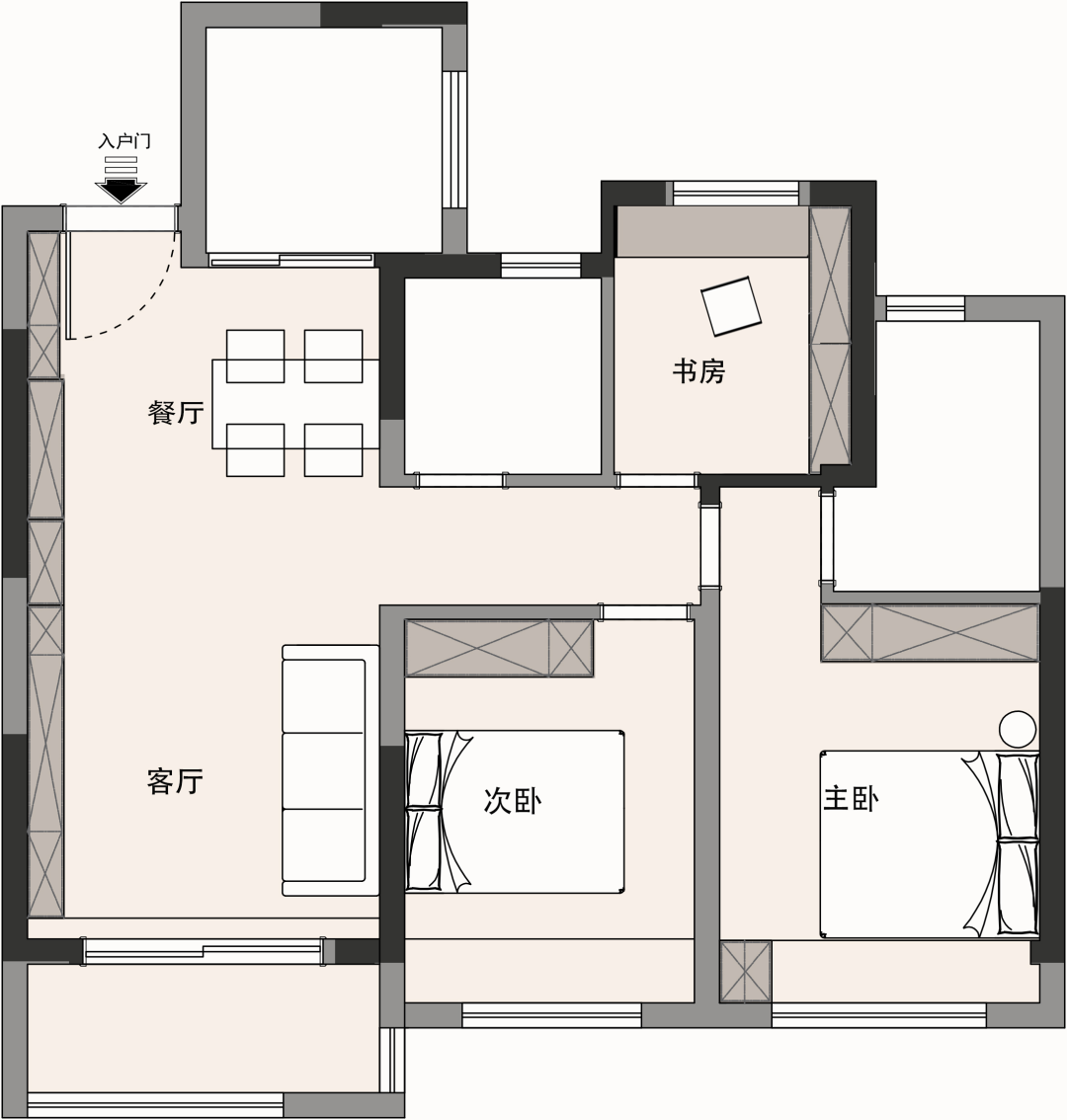 10w打造93㎡简约风住宅,让家充满“春色”!