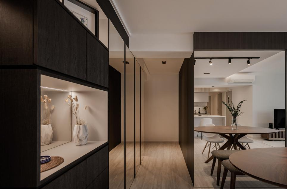 110㎡户型，客厅一分为四，打造会客、娱乐、休闲多元化生活空间