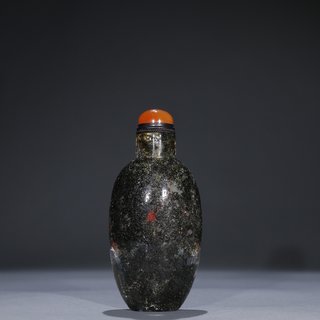 鼻烟壶|旧藏【老水晶 鱼乐图】鼻烟壶