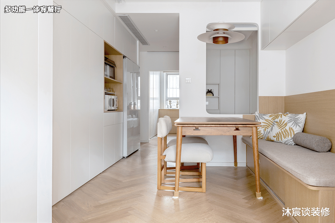 改造样板:38平米有两室和多功能餐厅,还有幽静小院和惊艳的收纳