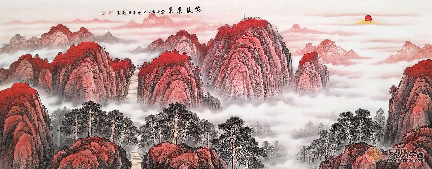 书房装饰画 山水挂画欣赏 真正的品味