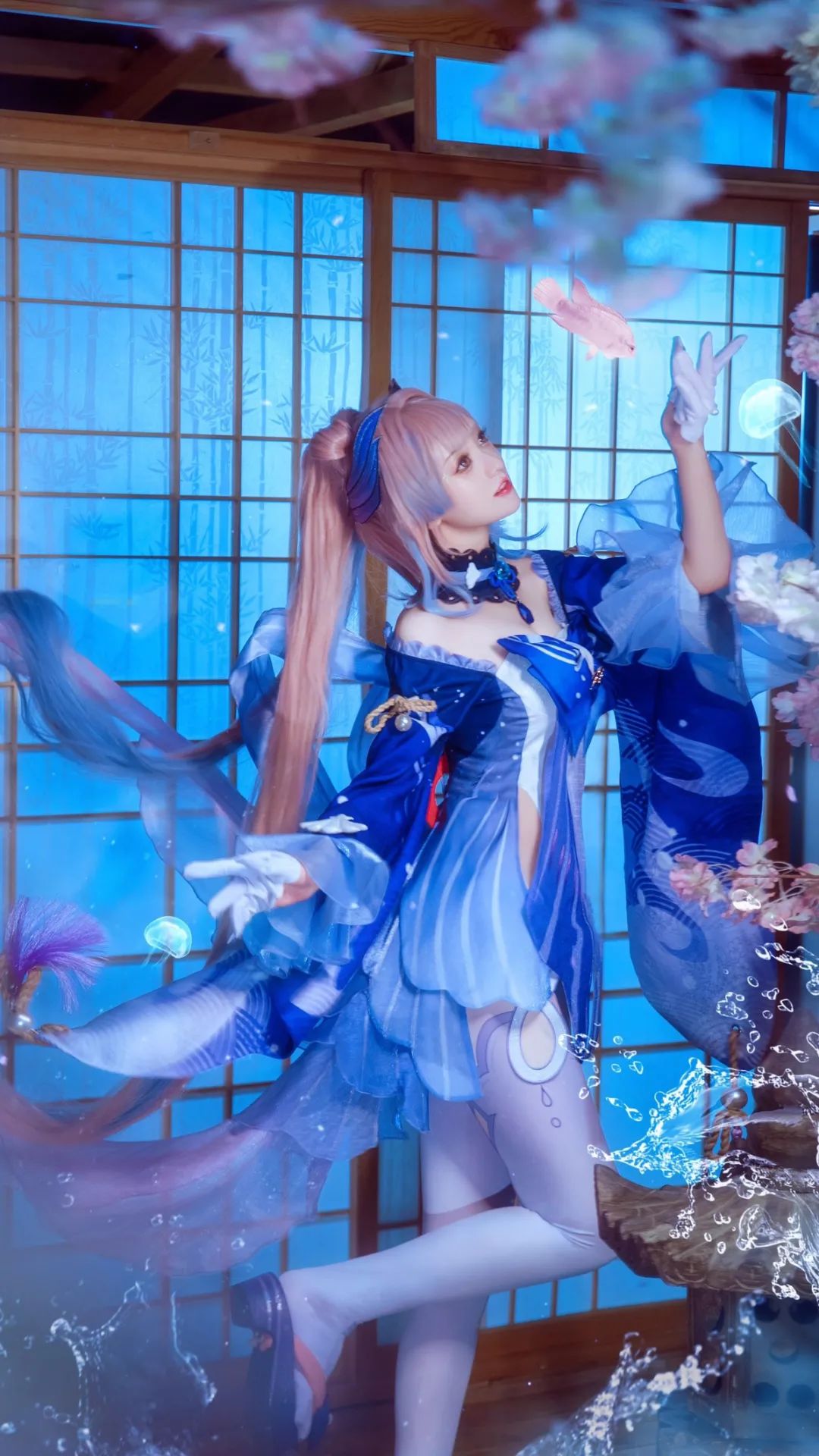 |cos:原神珊瑚宫心海cos正片@溢灯灯