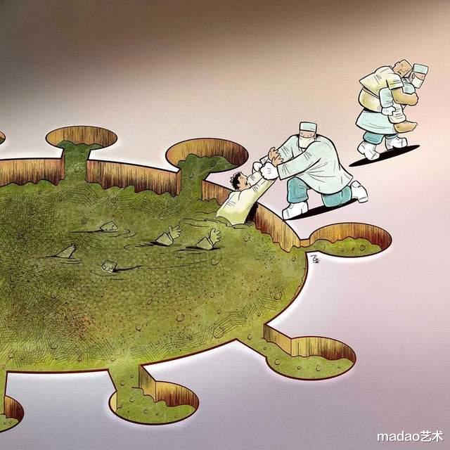 漫画|为医护人员献上漫画，每一幅画都让我们感动不已