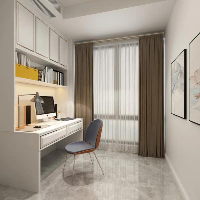 94平老房改造采用客厅全屋采用金属条装饰,精致感十足