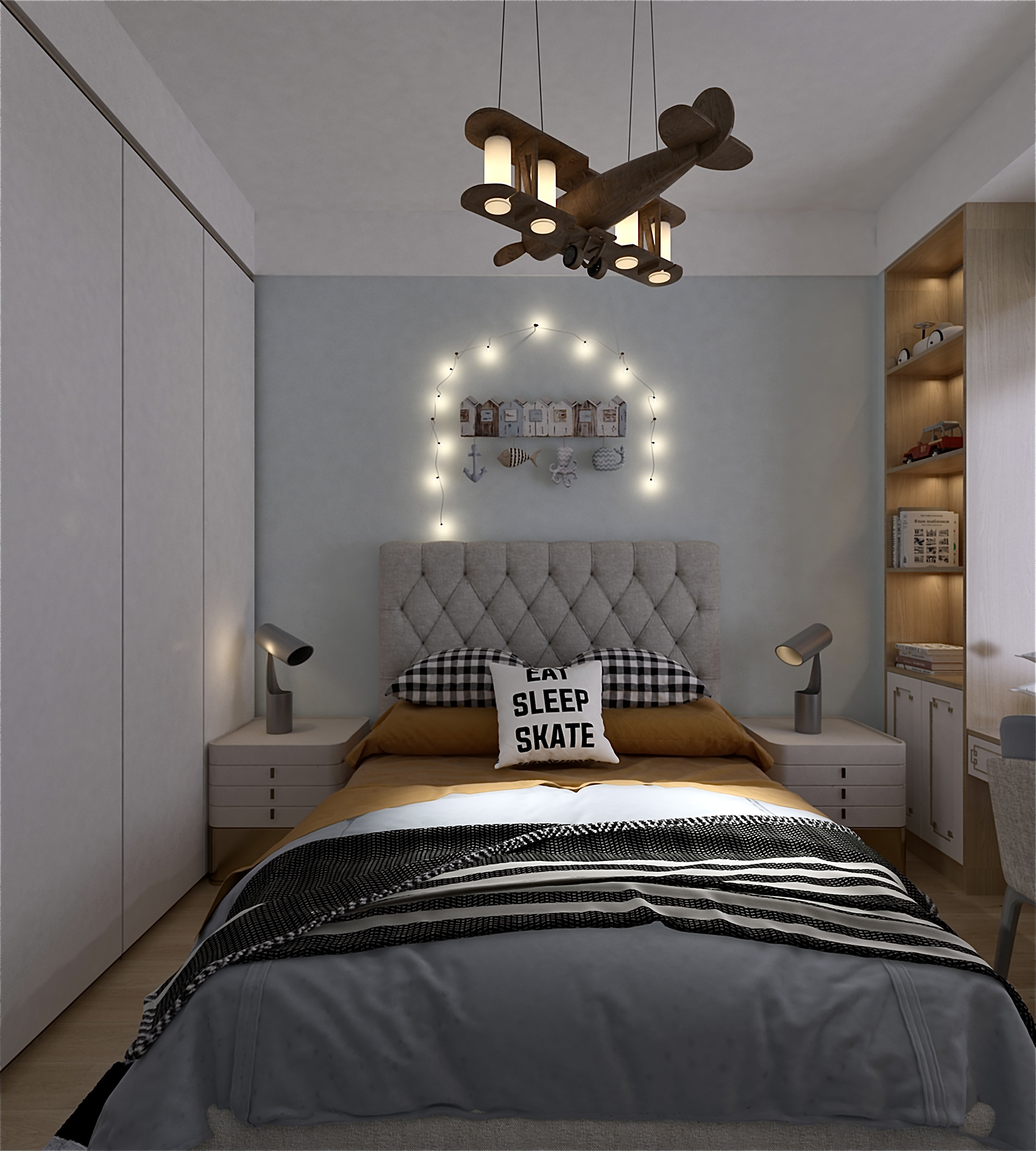 【鲁班装饰】银河北庭130m2北欧风格 现代风情