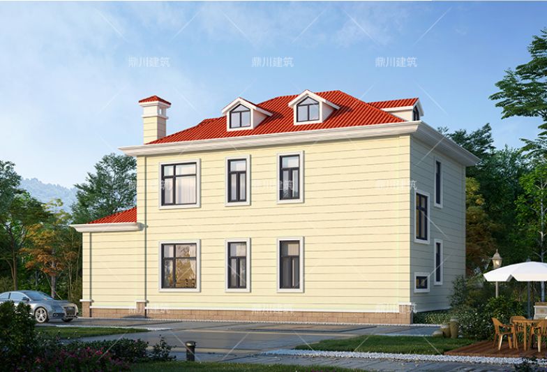 4套经典农村别墅,车库露台全都有,挑空客厅很大气,实用又舒适