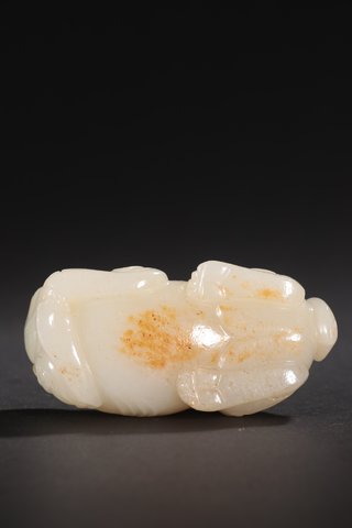 |清代-和田玉貔貅瑞兽雕件