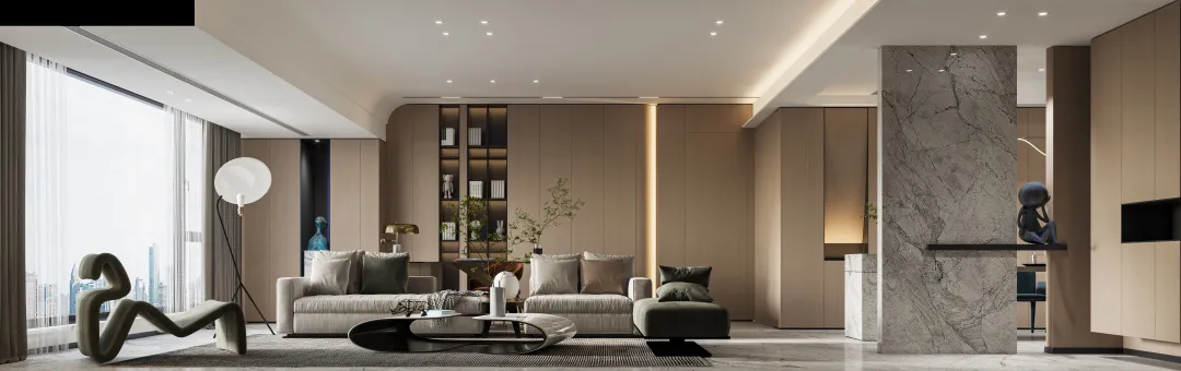 福州装修设计丨耕云李风：现代主义静谧之居