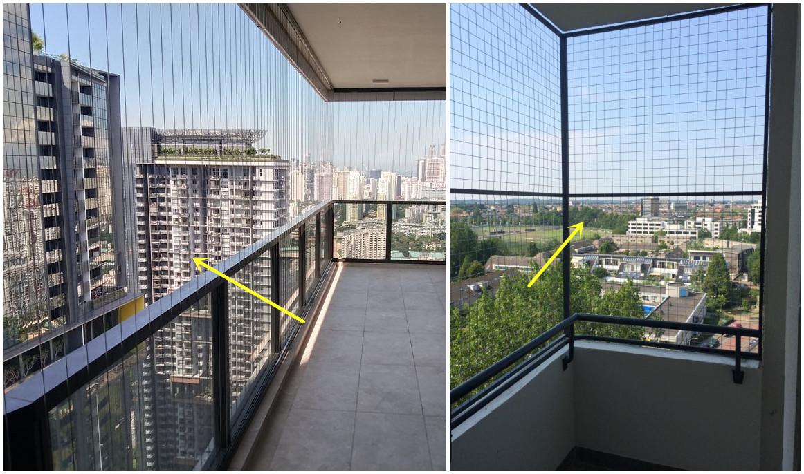 住高层物业不让封阳台,还好我家机智,全部装防护网,安全又通风