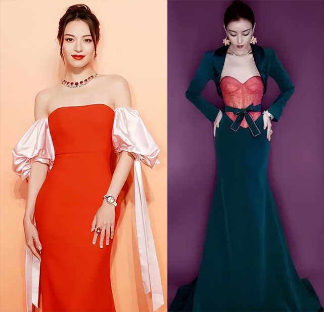礼服 红毯还得看咱内娱！韩国寡淡乏味、港台花哨乡土，谁出色一目了然了