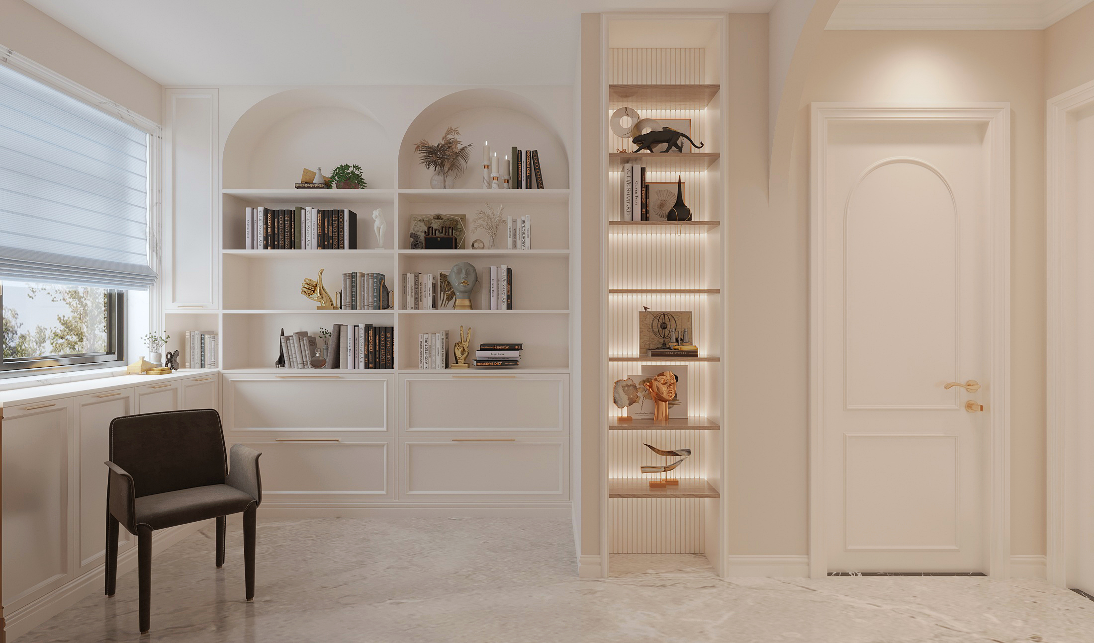 哈尔滨鸣雀装饰 招商贝肯山~120㎡法式风格,赋予家居空间以精致!