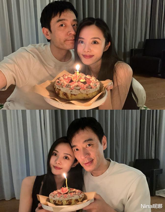 李光洁|李光洁哄睡孩子，与90后娇妻庆生享二人世界，主动献吻结婚3年还腻歪