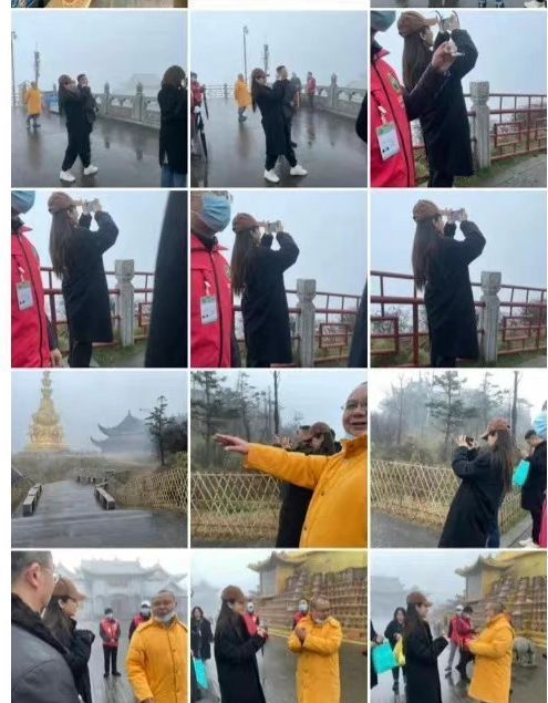 明星素颜|baby素颜现身峨眉山，7名助理陪同阵势大，拒绝合影引发热议