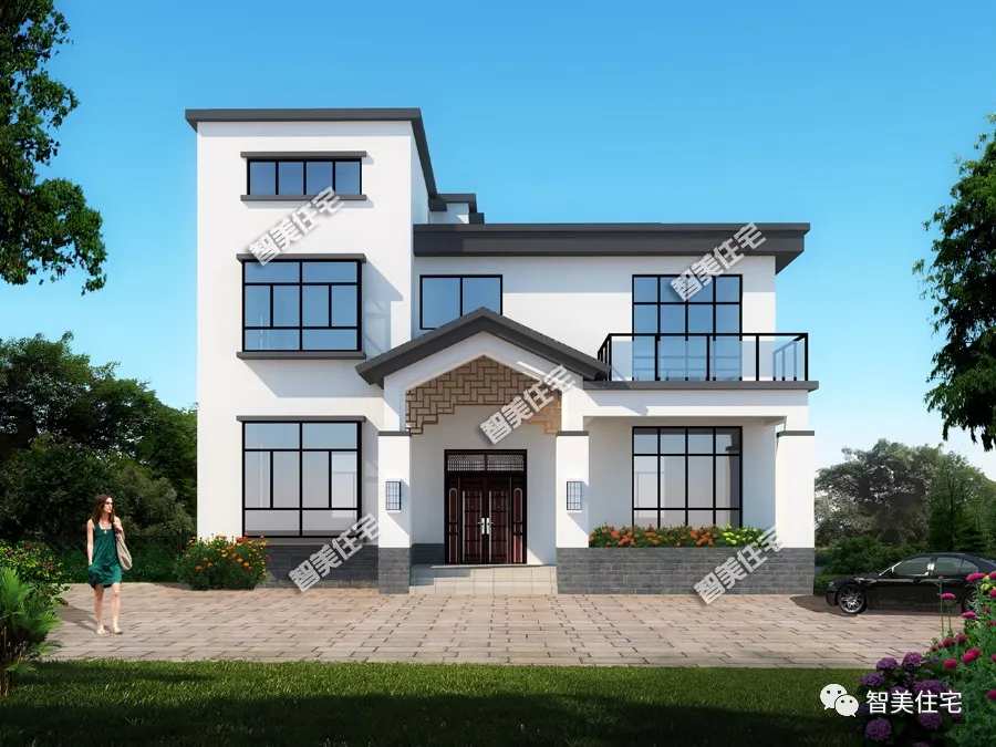 灰白色看起来简单,但用在房屋装饰上,还真是永远的经典