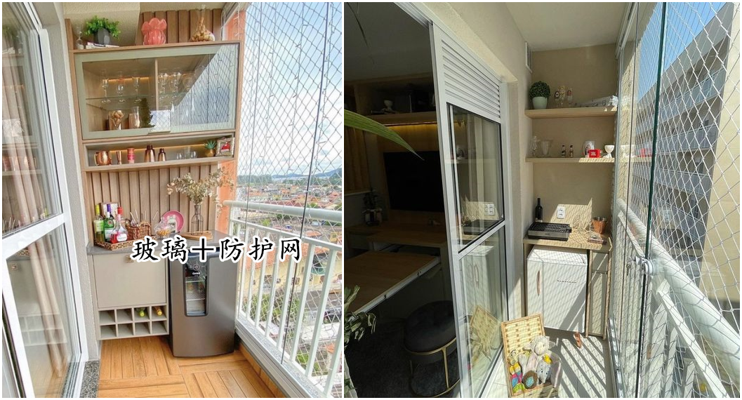 住高层物业不让封阳台,还好我家机智,全部装防护网,安全又通风