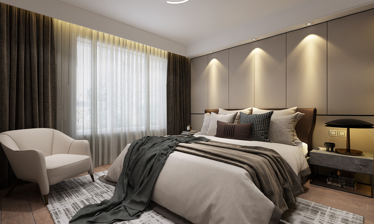 金地樾檀山160m2现代风格,细节成就品质