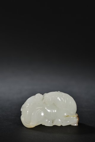 翡翠手镯|和田玉籽料马上封侯把件