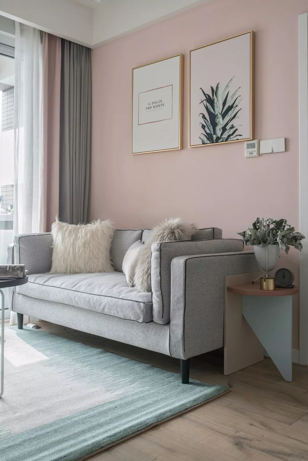 80㎡简约北欧,粉而不腻,恬淡浪漫,浪漫情趣又简约舒适