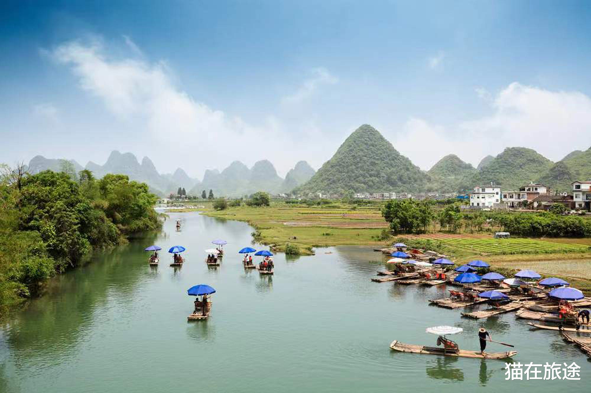 遇龙河|漂流遇龙河，饱览桂林山水及乡村田园的美色