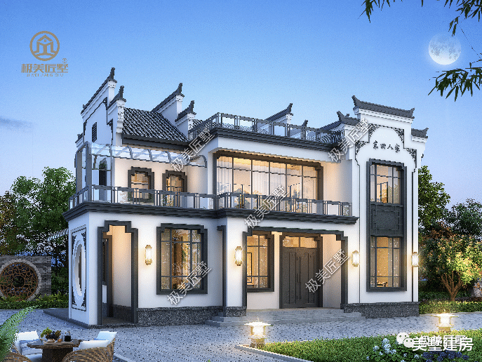 占地150平的中式风格别墅,造价实惠,退休老来闲适之所!