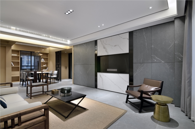 120平新中式二居室，简洁中又多了那么一丝丝的沉稳