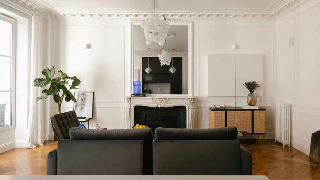 巴黎女主的现代轻法式住宅,简洁色调,摩登复古,美得很随性自然
