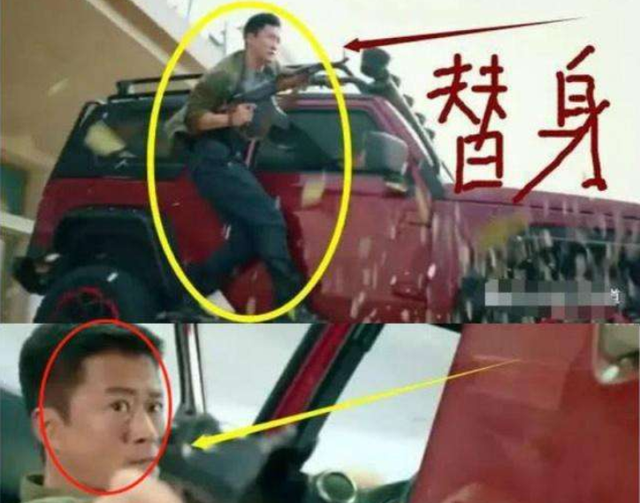 吴京|吴京的替身长得像？看看周冬雨的替身，如同复制粘贴一般