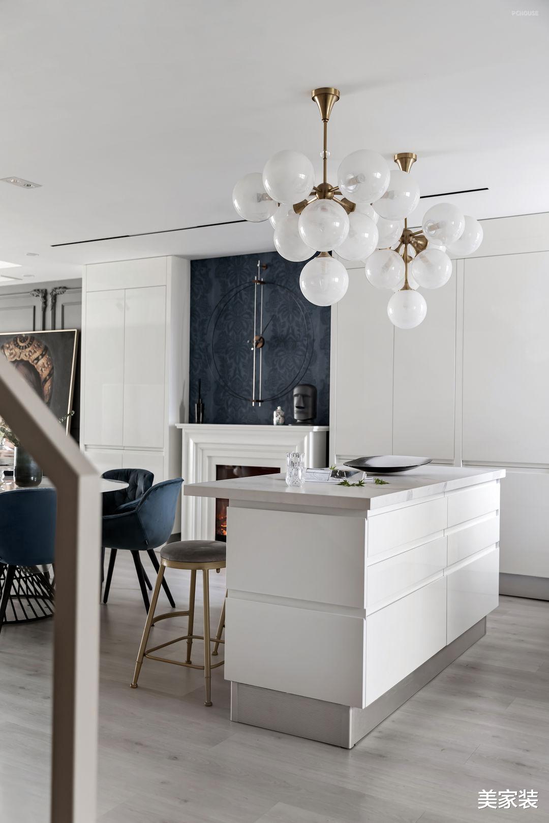 180平的现代别墅,浪漫的法式风格,温暖和时尚完美结合