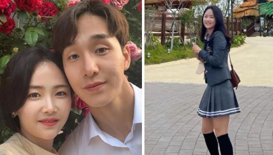 刘诗诗|31岁李玟娥穿学生装，大腿白皙！与老公秀恩爱，身材凹凸有致