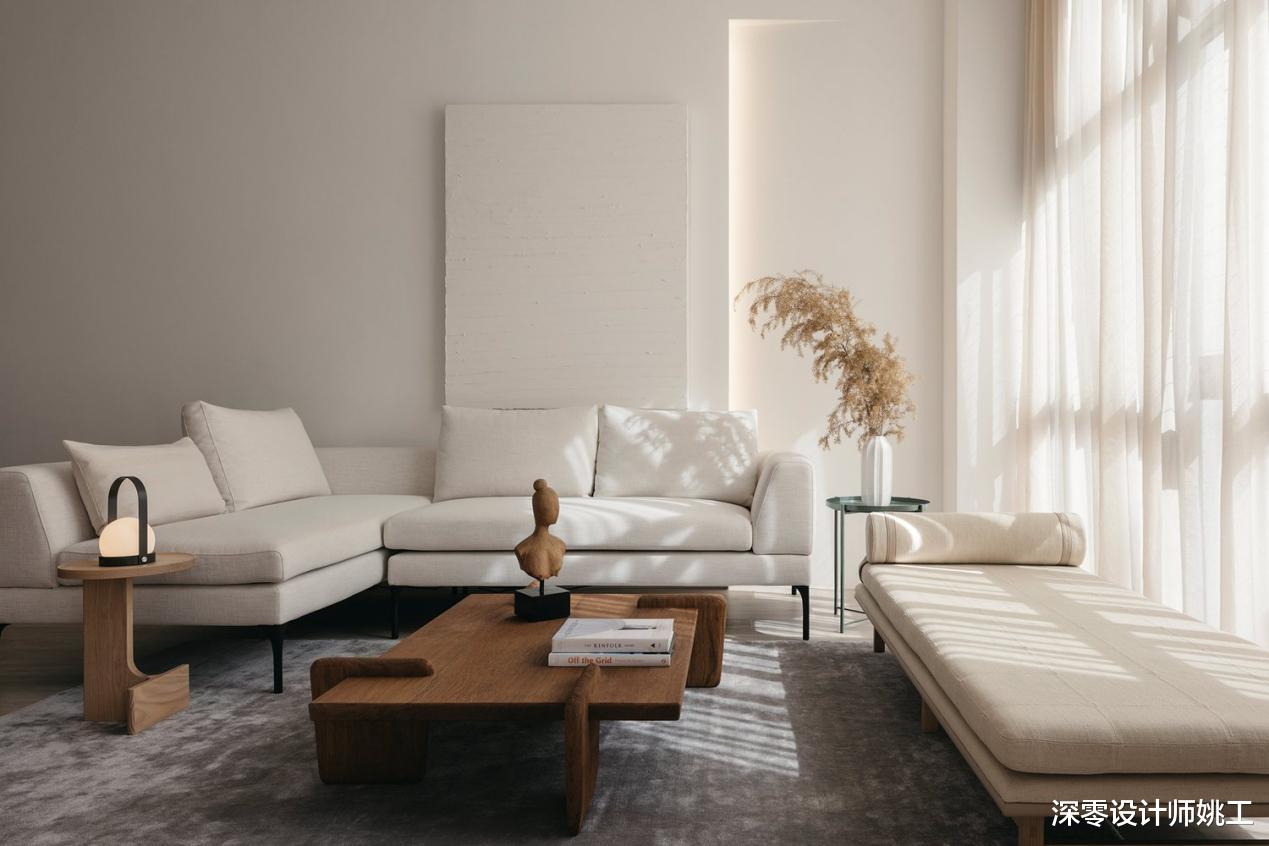 超温柔的145㎡两居室,客厅带有超大弧形窗,下次买房我也要照着装