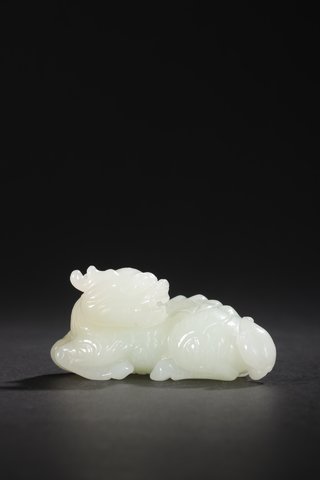 |回流-和田玉麒麟雕件