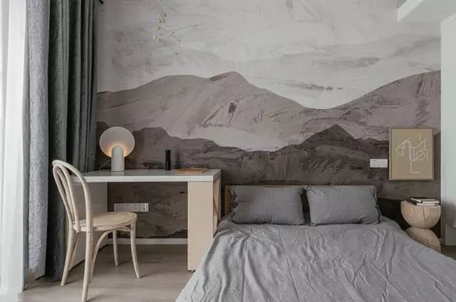 为极简主义做到家徒四壁,186㎡客厅连电视墙都舍弃,反而很高级