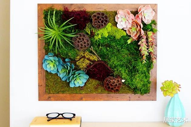 手把手教你在家DIY苔藓墙画