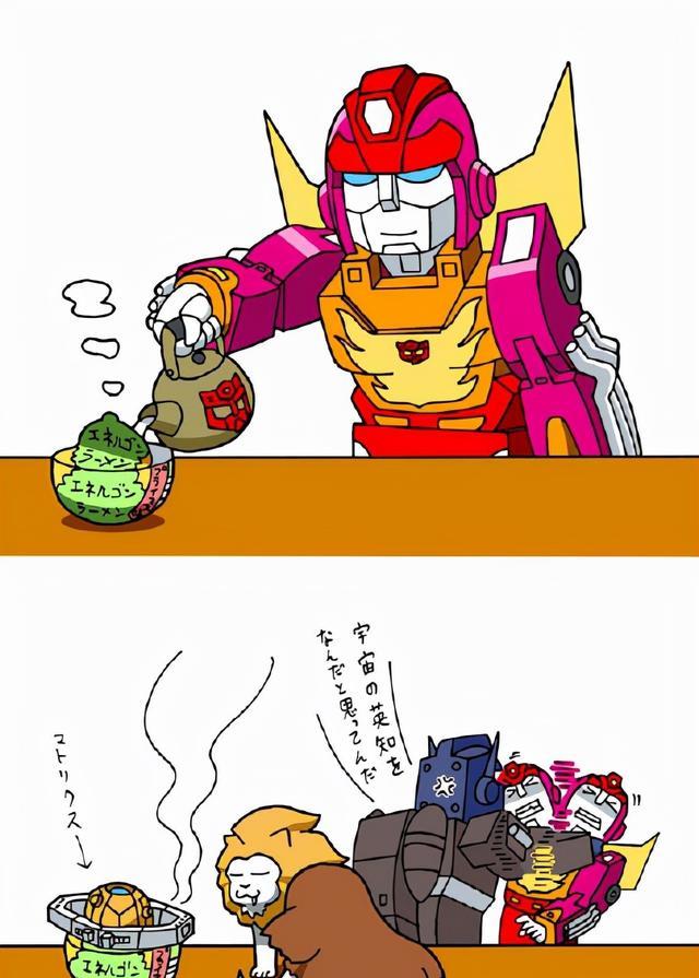 赤犬|变形金刚趣味小场景插画,钢索拆了吊车钓鱼