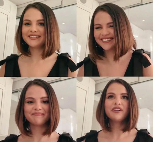 面粉 傻脸娜短发挺有少女感,穿蝴蝶结小黑裙,看上去瘦了不少!