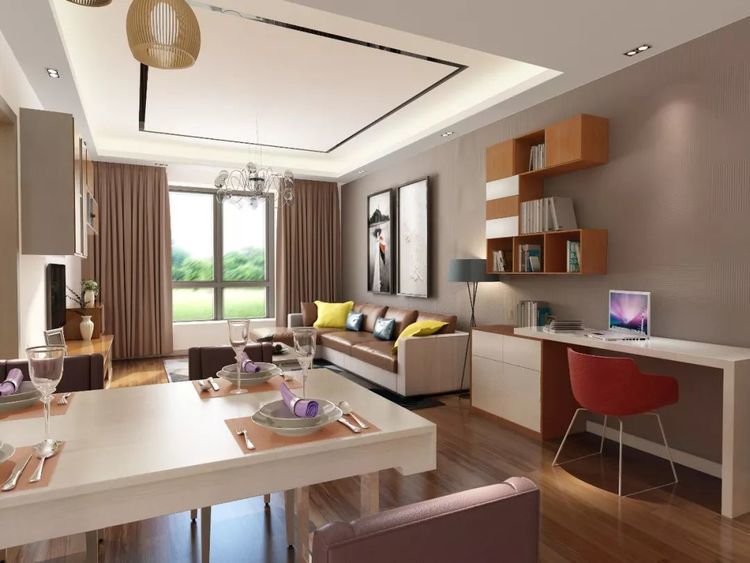 小户型客餐厅一体化,这样装修后,朋友都夸赞,简直太完美了